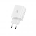 Incarcator retea Tech-Protect NC65W-GAN, 2x USB-C, 1x USB-A, Power Delivery 65W, Cablu USB-C la USB-C de 1m inclus, Alb 4 - lerato.ro