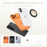 Suport universal pentru telefon Tech-Protect MMR700 Lamano, Compatibil MagSafe, Black / Gold 6 - lerato.ro