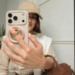 Suport universal pentru telefon Tech-Protect MMR700 Lamano, Compatibil MagSafe, Rose Gold 7 - lerato.ro