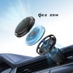 Suport auto Tech-Protect V9, Incarcare Wireless 25W, 3A, Racire activa ArcticBoost, Dashboard / Air Vent Mount, Cablu USB-C la USB-C 1m inclus, Negru 8 - lerato.ro