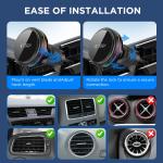 Suport auto Tech-Protect V9, Incarcare Wireless 25W, 3A, Racire activa ArcticBoost, Dashboard / Air Vent Mount, Cablu USB-C la USB-C 1m inclus, Negru 9 - lerato.ro