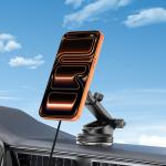 Suport auto Tech-Protect V9, Incarcare Wireless 25W, 3A, Racire activa ArcticBoost, Dashboard / Air Vent Mount, Cablu USB-C la USB-C 1m inclus, Negru 11 - lerato.ro