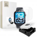 Set 2 folii protectie Tech-Protect Supreme Set Plus compatibile cu Apple Watch 44mm, Transparent 3 - lerato.ro