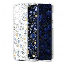 Carcasa Tech-Protect FlexAir Spring Flowers compatibila cu Samsung Galaxy S26, Transparent