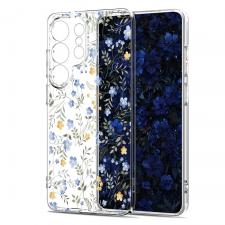 Carcasa Tech-Protect FlexAir Spring Flowers compatibila cu Samsung Galaxy S26 Ultra, Transparent