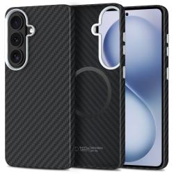 Carcasa Tech-Protect Ion Carbon cu MagSafe compatibila cu Samsung Galaxy S26, Negru