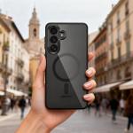 Carcasa Tech-Protect Magmat cu MagSafe compatibila cu Samsung Galaxy S26, Negru / Transparent 9 - lerato.ro