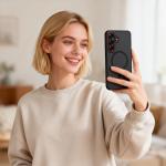 Carcasa Tech-Protect MagCam cu MagSafe compatibila cu Samsung Galaxy S26, Negru / Rosu 10 - lerato.ro