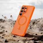 Carcasa Tech-Protect Magmat cu MagSafe compatibila cu Samsung Galaxy S26 Ultra, Matte Orange 7 - lerato.ro