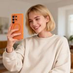 Carcasa Tech-Protect Magmat cu MagSafe compatibila cu Samsung Galaxy S26 Ultra, Matte Orange 8 - lerato.ro