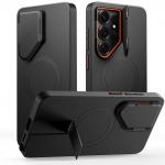 Carcasa Tech-Protect Kevlar Aura cu MagSafe si Stand compatibila cu Samsung Galaxy S26 Ultra, Negru / Portocaliu 2 - lerato.ro