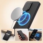 Carcasa Tech-Protect Kevlar Aura cu MagSafe si Stand compatibila cu Samsung Galaxy S26, Negru / Portocaliu 4 - lerato.ro