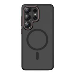 Carcasa Tech-Protect MagCam cu MagSafe compatibila cu Samsung Galaxy S26 Ultra, Matte Black / Red