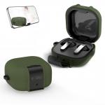 Carcasa Tech-Protect Slim Hook compatibila cu Samsung Galaxy Buds 4 / 4 Pro, Olive Green 6 - lerato.ro