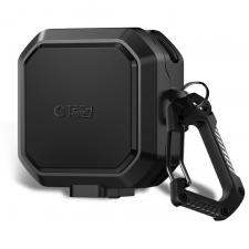Carcasa Tech-Protect Carbonox cu MagSafe compatibila cu Samsung Galaxy Buds 4 / 4 Pro, Negru