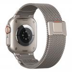 Curea din otel inoxidabil Tech-Protect Milano Vanguard compatibila cu Apple Watch 6/7/8/9/10/SE/Ultra 1/2, 44/45/46/49mm, Titanium 3 - lerato.ro