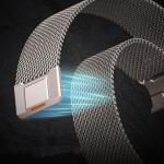 Curea din otel inoxidabil Tech-Protect Milano Vanguard compatibila cu Apple Watch 6/7/8/9/10/SE/Ultra 1/2, 44/45/46/49mm, Titanium 5 - lerato.ro