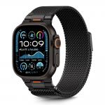 Curea din otel inoxidabil Tech-Protect Milano Vanguard compatibila cu Apple Watch 6/7/8/9/10/SE/Ultra 1/2, 44/45/46/49mm, Black 2 - lerato.ro