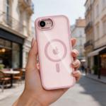 Husa Tech-Protect Magmat cu MagSafe compatibila cu iPhone 17e / 16e, Roz / Transparent 8 - lerato.ro