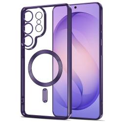 Carcasa Tech-Protect MagFlex cu MagSafe compatibila cu Samsung Galaxy S26 Ultra, Mov / Transparent
