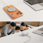 Incarcator wireless Tech-Protect A50 cu MagSafe, 25W, 3A, Cablu USB-C 116cm, Alb 7 - lerato.ro
