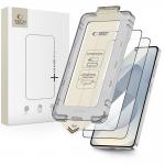 Set 2 folii sticla securizata Tech-Protect Quick Set Plus, Kit montare inclus, compatibile cu Samsung Galaxy S26, Negru 2 - lerato.ro