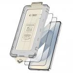 Set 2 folii sticla securizata Tech-Protect Quick Set Plus, Kit montare inclus, compatibile cu Samsung Galaxy S26, Negru 3 - lerato.ro