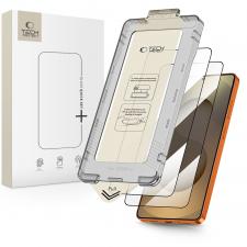 Set 2 folii sticla securizata Tech-Protect Quick Set Plus, Kit montare inclus, compatibile cu Samsung Galaxy S26 Ultra, Negru