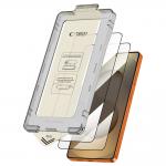 Set 2 folii sticla securizata Tech-Protect Quick Set Plus, Kit montare inclus, compatibile cu Samsung Galaxy S26 Ultra, Negru 3 - lerato.ro