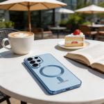 Carcasa Tech-Protect MagFlex compatibila cu Samsung Galaxy S26 Ultra, Transparent / Albastru 7 - lerato.ro