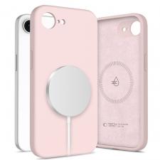 Huse si carcase iPhone 17e, Carcasa Tech-Protect Silicone cu MagSafe compatibila cu iPhone 17e / 16e, Roz, lerato.ro