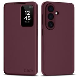 Husa flip cover Tech-Protect Smart Wallet compatibila cu Samsung Galaxy A57 5G, Mulberry