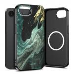 Carcasa Tech-Protect Lamano cu MagSafe compatibila cu iPhone 17e / 16e, Green Aura 2 - lerato.ro