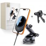 Suport auto Tech-Protect V21, MagSafe, Air Vent / Dashboard / Windshield Mount, Incarcare Wireless, 25W, Rotire 360 grade, Negru 3 - lerato.ro