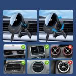 Suport auto Tech-Protect V21, MagSafe, Air Vent / Dashboard / Windshield Mount, Incarcare Wireless, 25W, Rotire 360 grade, Negru 8 - lerato.ro