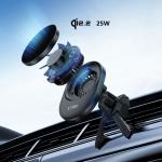 Suport auto Tech-Protect V21, MagSafe, Air Vent / Dashboard / Windshield Mount, Incarcare Wireless, 25W, Rotire 360 grade, Negru 9 - lerato.ro