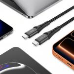 Cablu pentru incarcare si transfer de date Tech-Protect Ultraboost UB11T, 2x USB-C, 240W, 2A, 480 Mbps, 2m, Negru 4 - lerato.ro