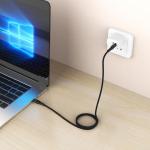 Cablu pentru incarcare si transfer de date Tech-Protect Ultraboost UB11T, 2x USB-C, 100W, 2A, 480 Mbps, 1m, Negru 6 - lerato.ro