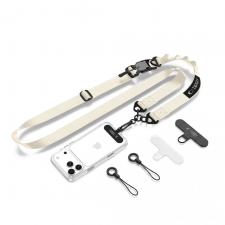 Snur telefon, Snur pentru carcase TECH-PROTECT C9S Rope Crossbody, Ajustabil, Bej, lerato.ro