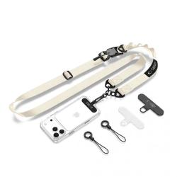 Snur pentru carcase TECH-PROTECT C9S Rope Crossbody, Ajustabil, Bej