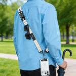 Snur pentru carcase TECH-PROTECT C9S Rope Crossbody, Ajustabil, Bej 8 - lerato.ro