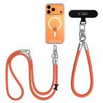 Snur pentru carcase 2-in-1 Tech-Protect C10S Rope Crossbody and Wrist, Portocaliu 4 - lerato.ro