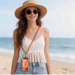 Snur pentru carcase 2-in-1 Tech-Protect C10S Rope Crossbody and Wrist, Portocaliu 8 - lerato.ro