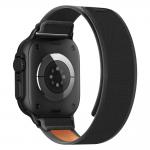 Curea Tech-Protect Nylon Elite compatibila cu Apple Watch 8/9/10/11/SE/Ultra, 44/45/46/49mm, Negru/Portocaliu 4 - lerato.ro