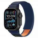 Curea Tech-Protect Nylon Elite compatibila cu Apple Watch 8/9/10/11/SE/Ultra, 44/45/46/49mm, Albastru/Portocaliu 2 - lerato.ro