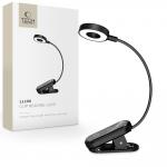 Lampa de citit Tech-Protect LL100, 2W, 25 lm, 3000K-6000K, Clema pentru prindere, Brat ajustabil, 300mAh, USB-C, Negru 3 - lerato.ro