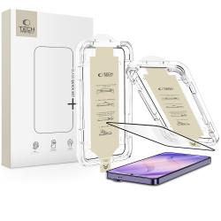 Folie sticla securizata Tech-Protect Quick Set AR Plus, Kit montare inclus, compatibile cu Samsung Galaxy S26 Ultra, Negru