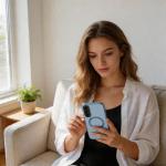 Carcasa Tech-Protect MagFlex cu MagSafe compatibila cu Samsung Galaxy A57 5G, Transparent / Albastru 6 - lerato.ro