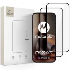 Set 2 folii sticla Tech-Protect Glass Fit Plus compatibile cu Motorola Moto G67 / G77 / G87, Negru