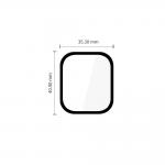 Set 2 folii protectie sticla hibrid Tech-Protect Glass Flex Plus compatibile cu Huawei Watch Fit 5 Pro, Negru 5 - lerato.ro